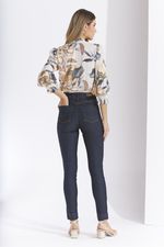 CIGARRETE SKINNY CINTURA ALTA C/ ZÍPER LATERAL