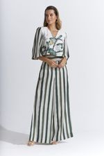 PANTALONA LISTRA BANANEIRA C/ PALA LASTEX