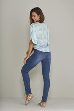 BLUSA CONCHAS C/ FENDA NA MANGA