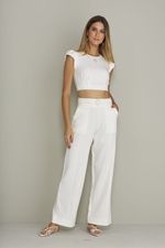 BLUSA CROPPED LISA ALFAIATARIA