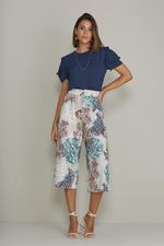 CALÇA CROPPED CORAL