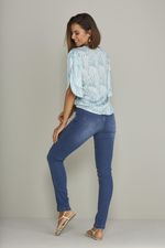 CIGARRETE SKINNY LYCRA C/ CINTURA ALTA