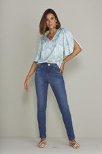 CIGARRETE SKINNY LYCRA C/ CINTURA ALTA