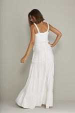 VESTIDO LONGO LISO ALÇA TORÇAL