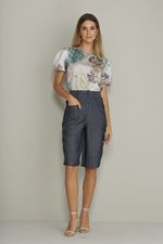 T-SHIRT CORAL C/ MANGA BALONÊ