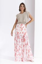 BLUSA LISA EM CREPE C/ PALA DE LASTEX