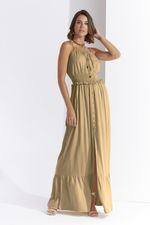 VESTIDO LONGUETE LISO HYPE C/ CANALETA