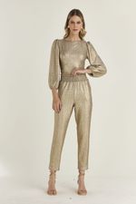 BLUSA DE MALHA MESH LUREX