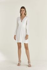 VESTIDO CURTO DE MALHA SHINE