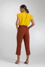 T-SHIRT LISA MANGA COPINHO C/ DET. LATEX GOLA