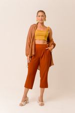 CALÇA CROPPED LISA C/ CINTO