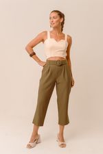 CALÇA CROPPED LISA C/ CINTO