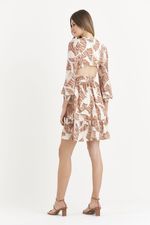 VESTIDO CURTO COCAR MANGA LONGA