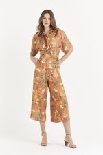 CALÇA CROPPED FLOR DE INVERNO COM FENDA LATERAL