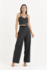 PANTALONA LISA ELASTIC COM TORÇÃO FRENTE