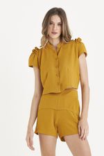 CAMISA CROPPED LISA FLOW C/ FRUFRU