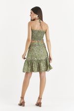 VESTIDO CURTO BABOSA C/ BUSTO DE LASTEX