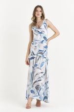 VESTIDO LONGO RELVA C/ CANALETA NO OMBRO