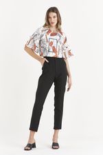 CALÇA RETA ALFAIATARIA LISA