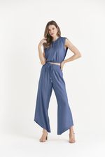 BLUSA LISA SLUB COM ELÁSTICO BARRA