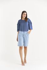 BLUSA CROPPED LISA C/ PREGA NA FRENTE