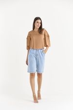 BLUSA CROPPED LISA C/ PREGA NA FRENTE
