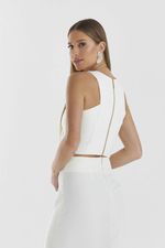 BLUSA CROPPED ALFAIATARIA COM DETALHE V