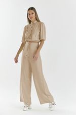 CALÇA LISA SLUB C/ CANALETA