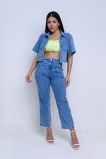 CALÇA CIGARRETE PERNA RETA JEANS LEVE