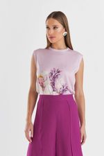 BLUSA DE MALHA LAVANDA