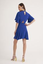 VESTIDO CURTO LISO TWILL BLUSA KIMONO