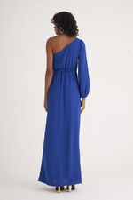 VESTIDO LONGO LISO TWILL OMBRO ÚNICO