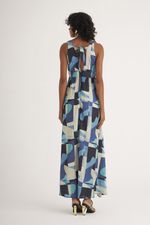 VESTIDO LONGO CALÇADÃO C/ SAIA GODÊ