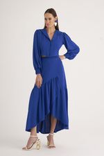 SAIA MIDI LISA TWILL MOULET