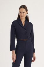 BLAZER CROPPED ALFAIATARIA LISO