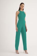 MACACÃO LISO ALFAIATARIA COM DET. DE VIÉS LATERAL
