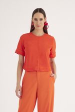 T-SHIRT CROPPED LISA ALFAIATARIA SHINE