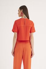 T-SHIRT CROPPED LISA ALFAIATARIA SHINE