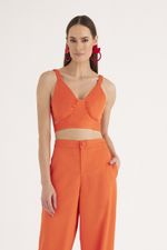 TOP LISO ALFAIATARIA SATIN SHINE