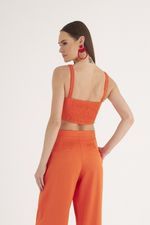 TOP LISO ALFAIATARIA SATIN SHINE