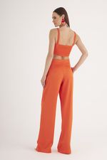 CALÇA PERNA RETA LISA ALFAIATARIA SATIN SHINE