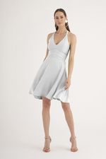 VESTIDO CURTO FLOW C/ PALA RECORTADA