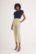 T-SHIRTE LISA EM CREPE C/ FENDA LATERAL