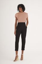 T-SHIRTE LISA EM CREPE C/ FENDA LATERAL