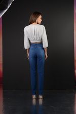 CIGARRETE SKINNY LYCRA LAVAGEM CLARA C/ RECORTE