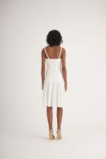 VESTIDO MALHA JACQUARD C/ ABERTURA FRENTE