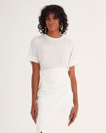 T-SHIRT CROPPED LISA C/ PEDRARIA NO DECOTE
