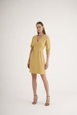 VESTIDO CURTO TEXTURE DECOTE