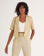 BLAZER CROPPED SHINE
