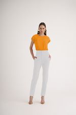 T-SHIRT LISA EM CREPE C/ PREGAS NA MANGA